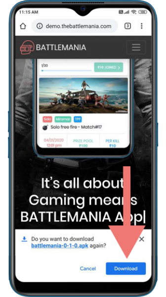 Battle Mania App Screenshot 2